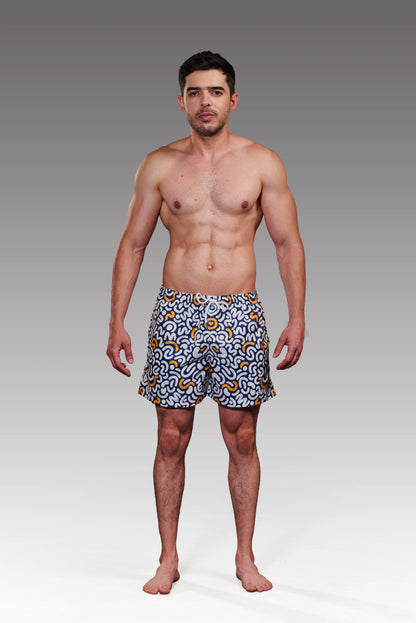Equal Swimwear Short Print Laberinto Equal Swimwear