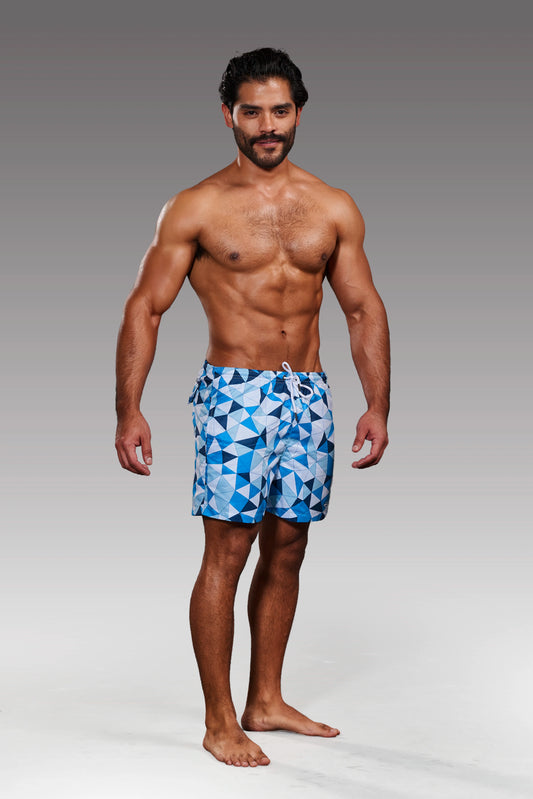 Equal Swimwear Short Prisma Azul