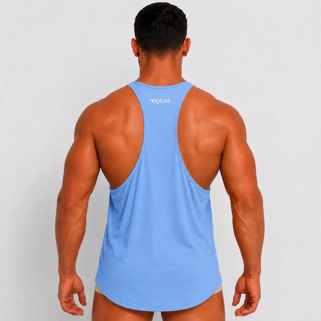 Tank Top Azul Tirantes Edición Limitada Pride en la playa – Equal Swimwear, edición limitada