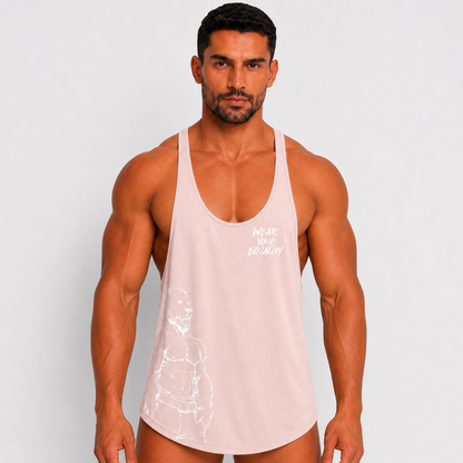 Tank Top Rosa Palo Bear Edición Limitada — Pride EQUAL SWIMWEAR