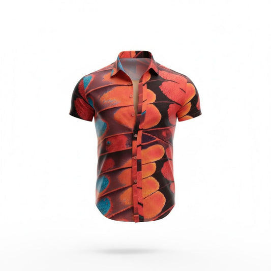 Equal Swimwear Camisa Essence Naranja Mariposa