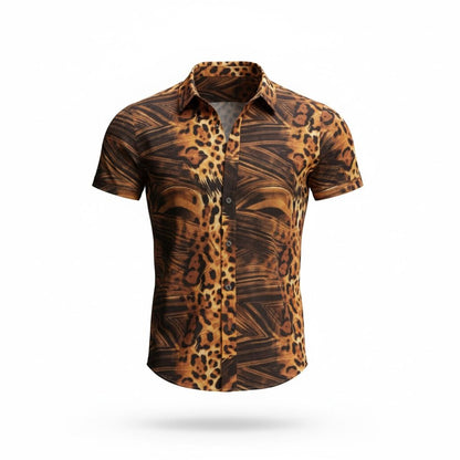 Equal Swimwear Camisa Essence Cafe Leopardo