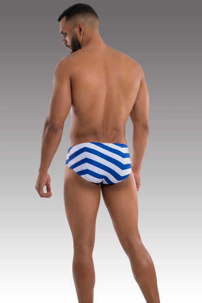 Equal Swimwear Brief Zig Zag Azul