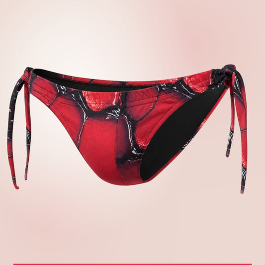 Bikini Essence Rojo Magna, vista frontal de producto sobre fondo blanco | Equal Swimwear