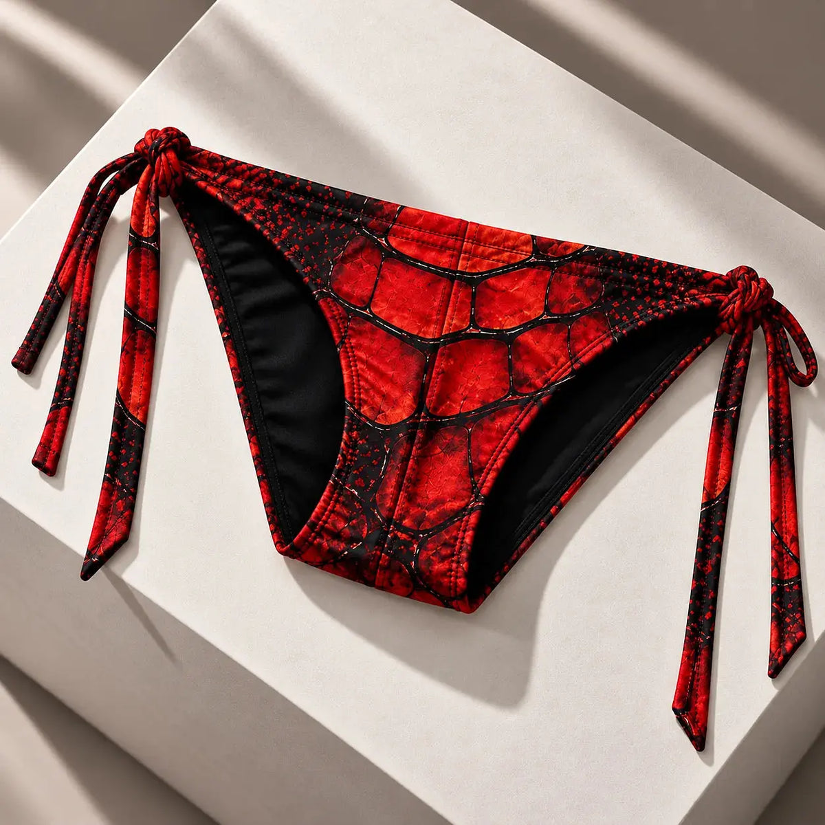 Bikini de tiras para hombre rojo y negro, bikini de baño de moda – Bikini Essence de EQUAL Swimwear