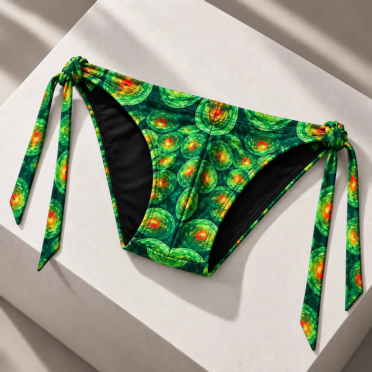 Bikini de tiras para hombre verde estampado – Bikini Essence de EQUAL Swimwear