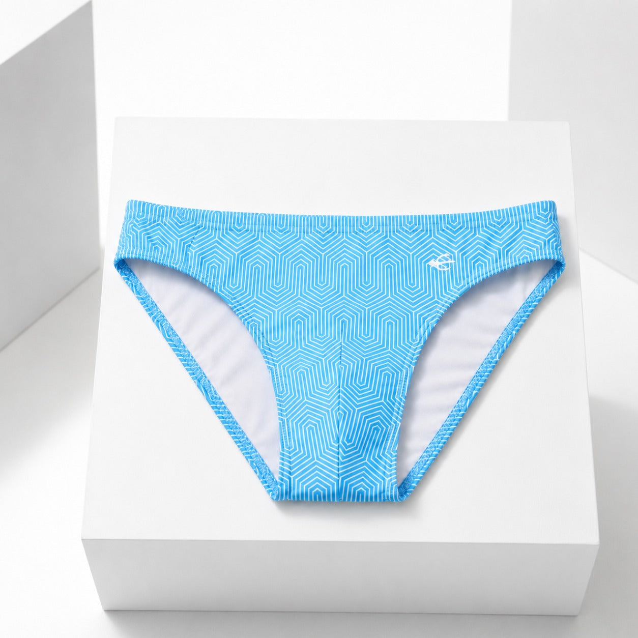 Bikini Fresh Azul, vista frontal de producto sobre fondo blanco | Equal Swimwear