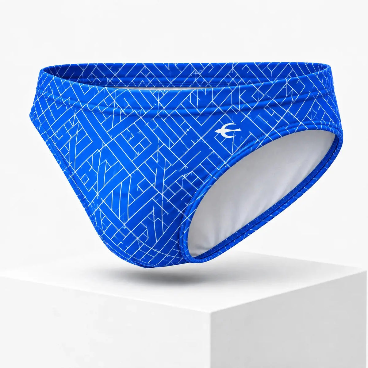 Bikini Geométrico Azul hombre, bikini de moda con estampado gráfico – EQUAL Swimwear