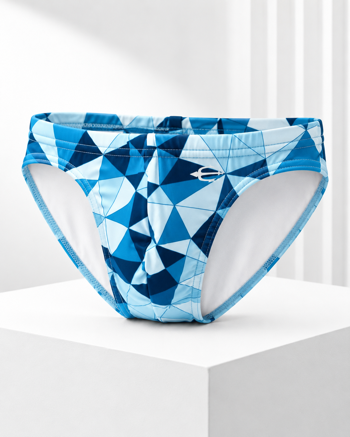 Bikini Prisma Azul para hombre, vista frontal de producto | Equal Swimwear