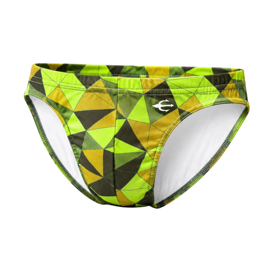 Bikini Prisma Verde para hombre, vista frontal de producto | Equal Swimwear