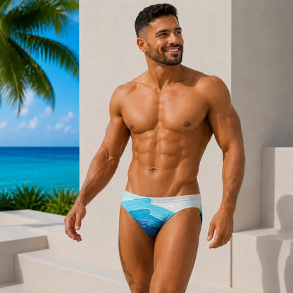 Bikini Wave vista trasera – Equal Swimwear, traje de baño para hombre, tela premium