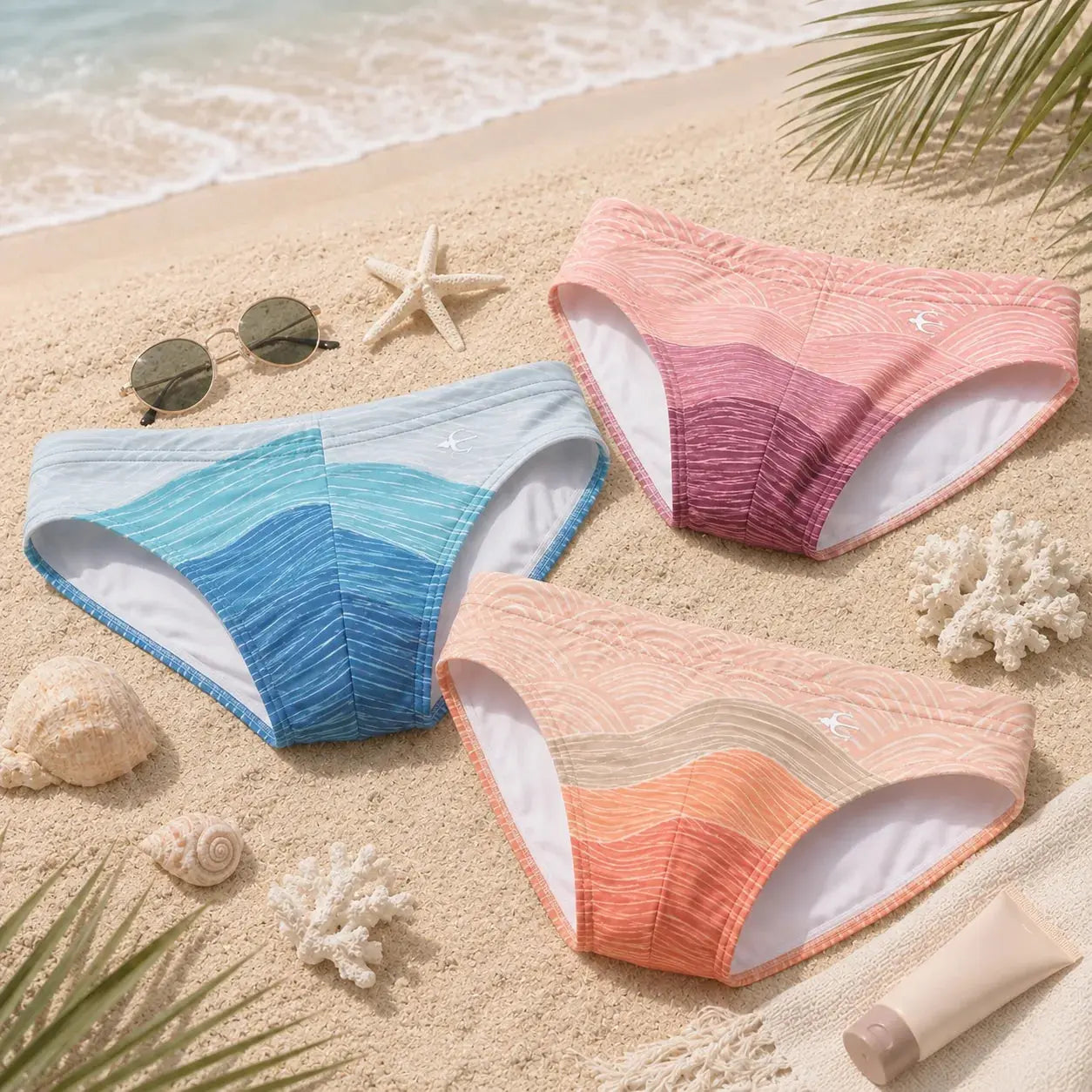 Bikini Wave vista de producto – Equal Swimwear, bañador para hombre resistente al cloro