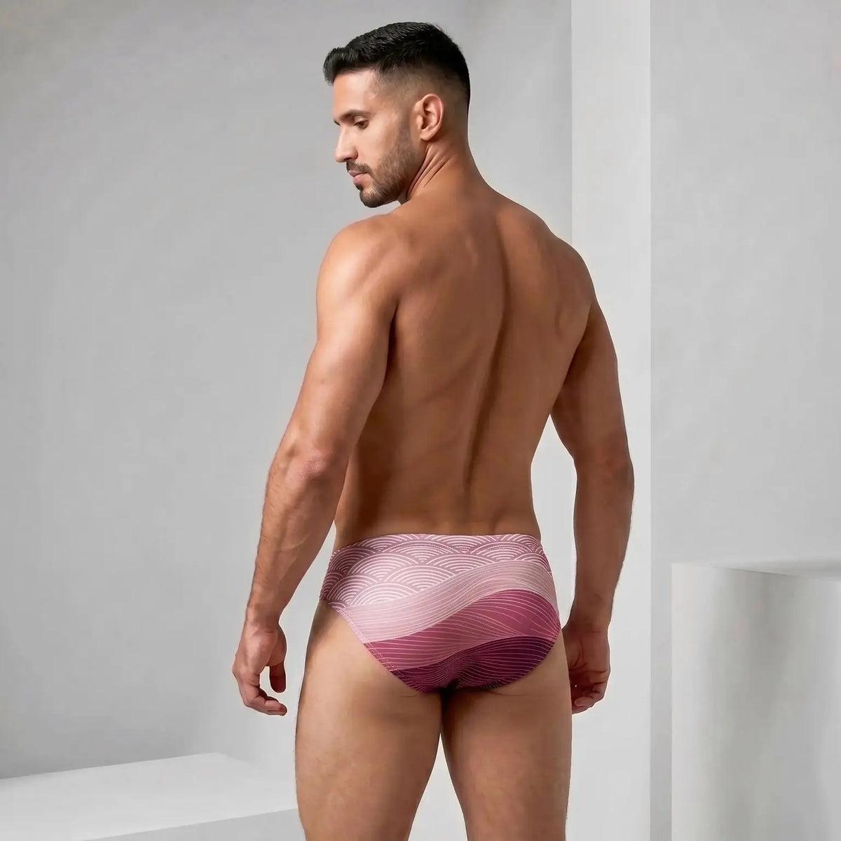 Bikini Wave Rosa de EQUAL Swimwear, vista posterior