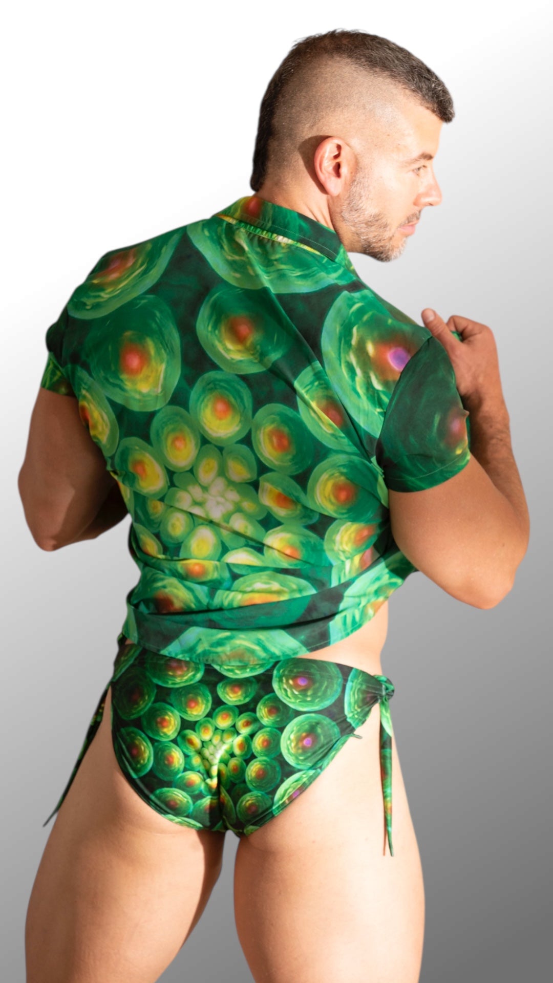 Equal Swimwear traje de baño y Camisa Essence Verde Psique