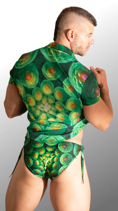 Equal Swimwear Camisa Essence Verde Psique Equal Swimwear