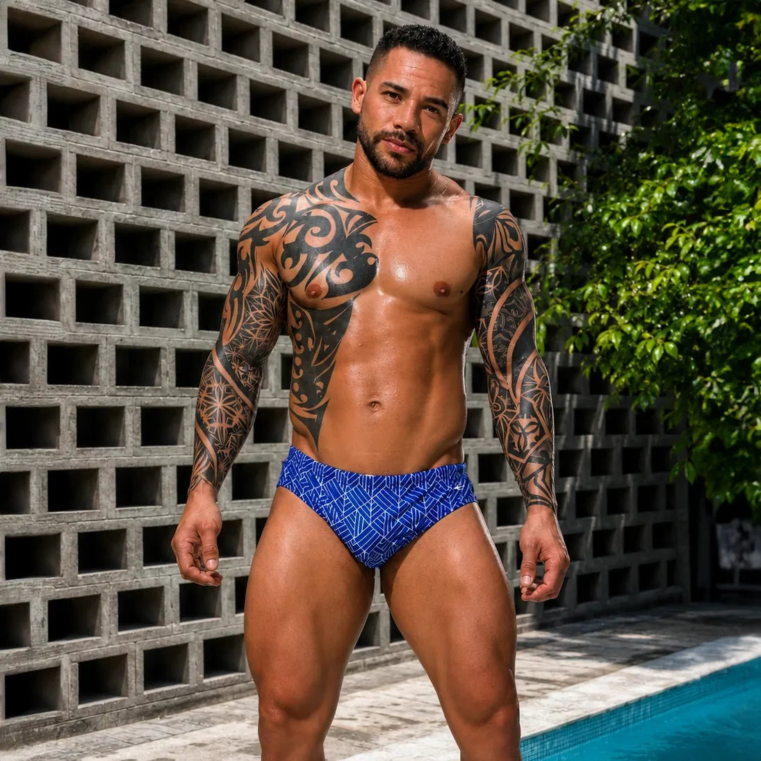 Equal Swimwear Brief Geométrico
