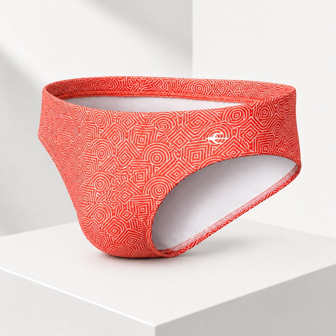 Brief Geométrico Salmón Equal Swimwear Equal Swimwear