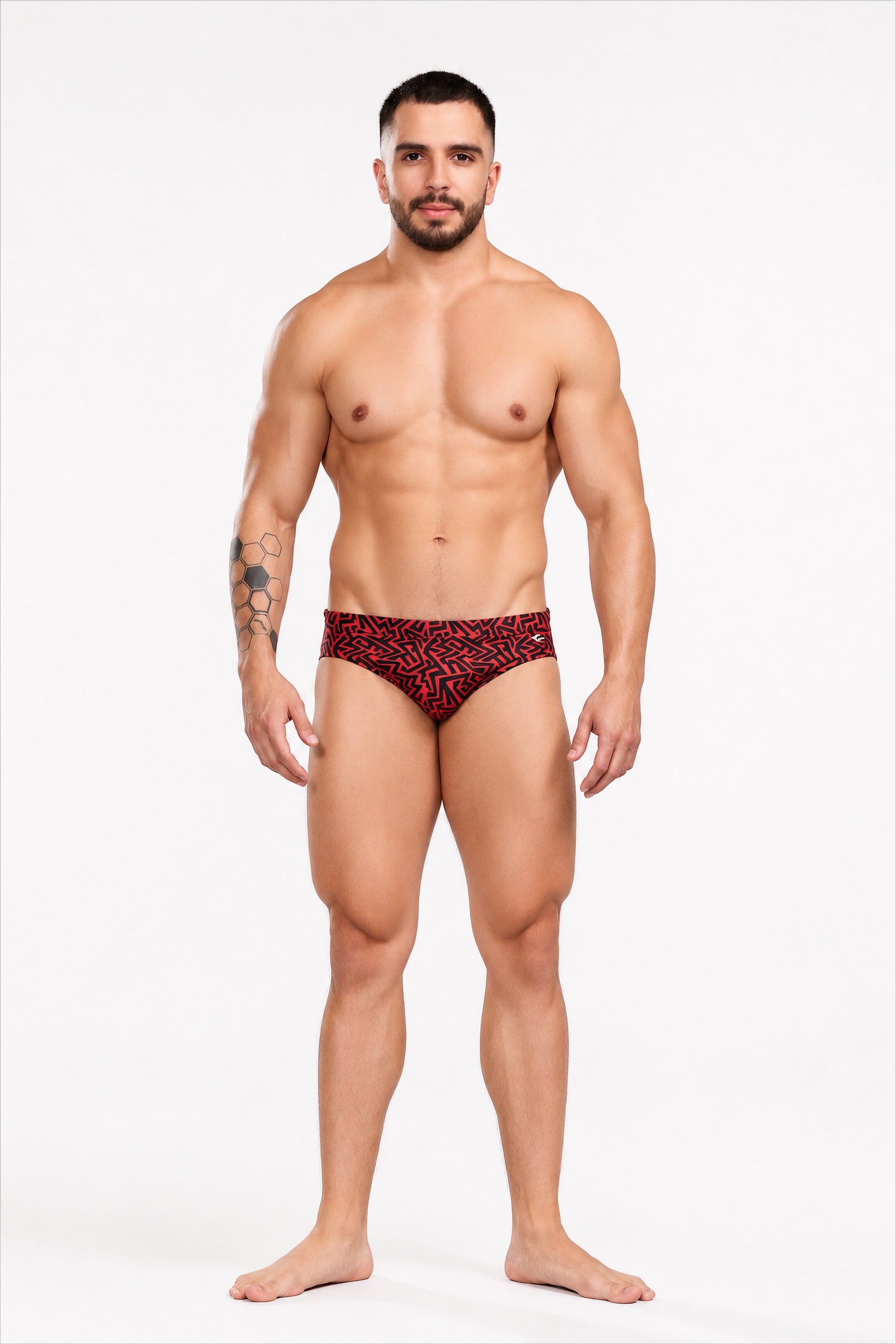 Brief Grecas Rojo Equal Swimwear Equal Swimwear