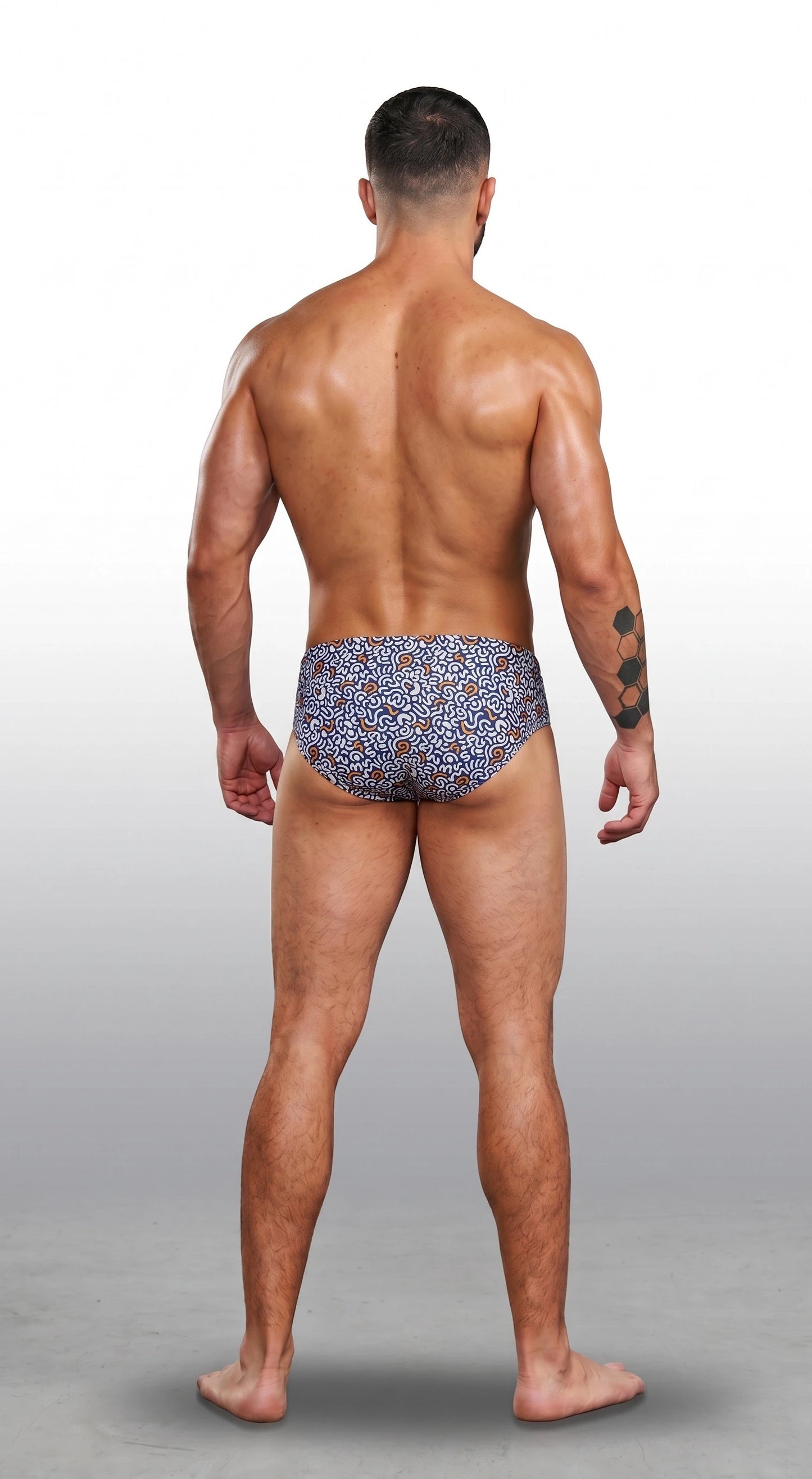Brief Laberinto - Vista trasera | Equal Swimwear