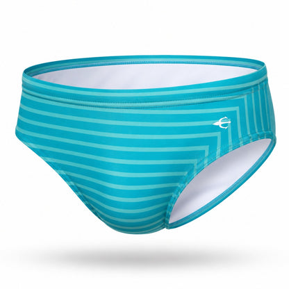 Light Blue Brief Lines Equal Swimwear