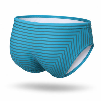 Brief Lines Blue Equal Swimwear