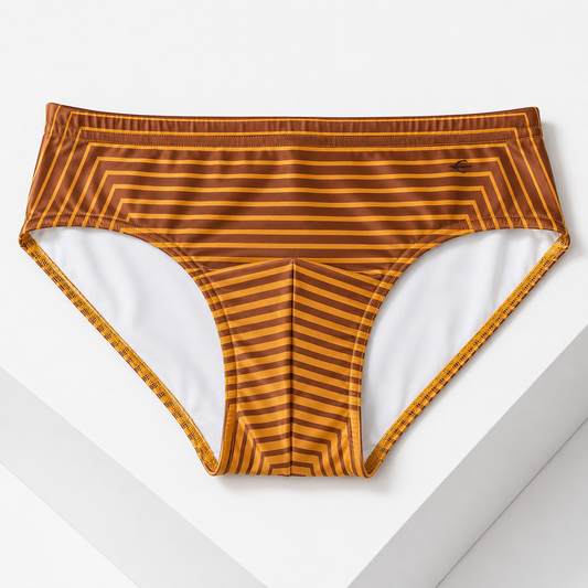 Brief Lines Naranja Equal Swimwear Equal Swimwear