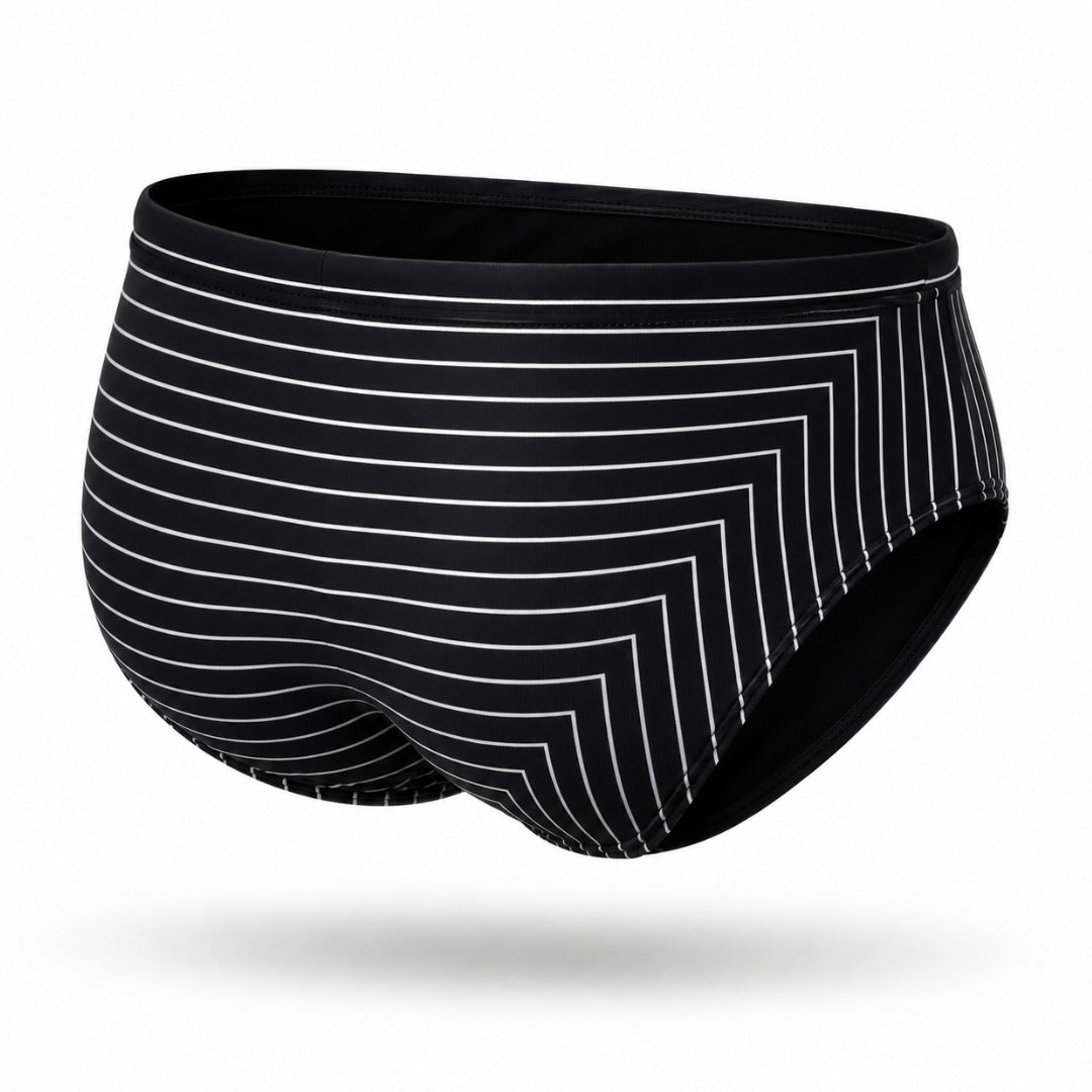 Brief Lines Black Equal Swimwear
