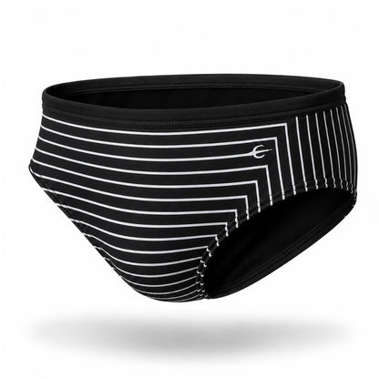 Brief Lines Black Equal Swimwear