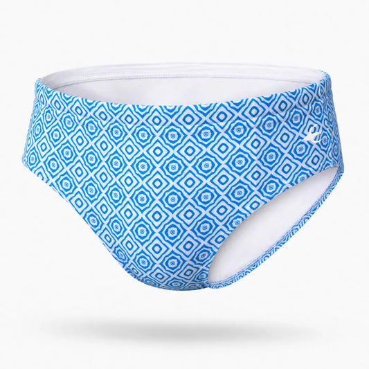 Brief Mykonos vista frontal – Equal Swimwear, traje de baño para hombre de secado rápido