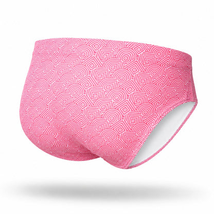 BRIEF + SHORT  GEOMETRICO SALMON