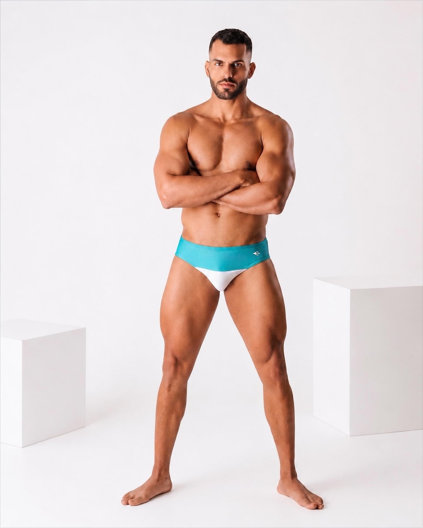Brief Tricolor Verde Equal Swimwear Equal Swimwear