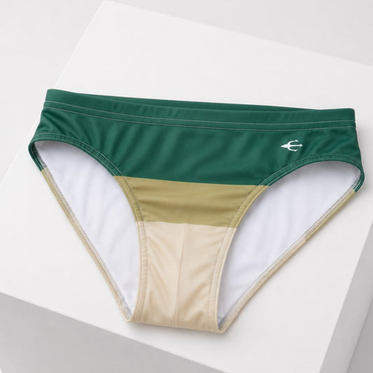 Brief Tricolor Verde Equal Swimwear Equal Swimwear