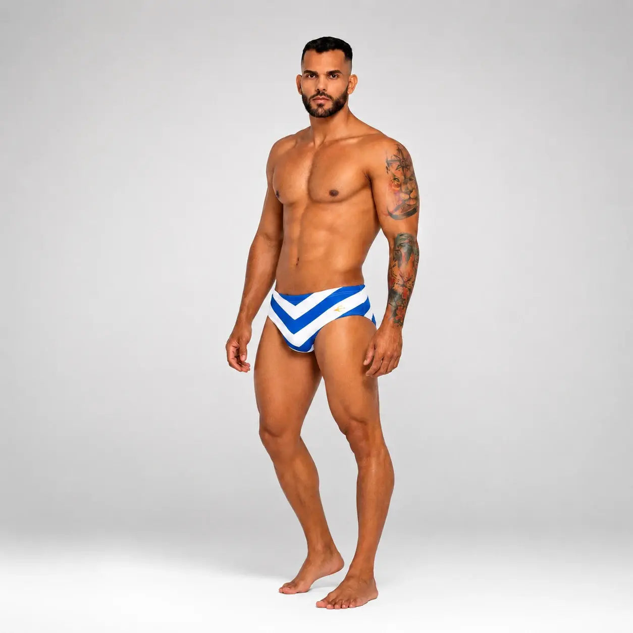Brief Zig Zag vista trasera – Equal Swimwear, traje de baño para hombre, tela premium