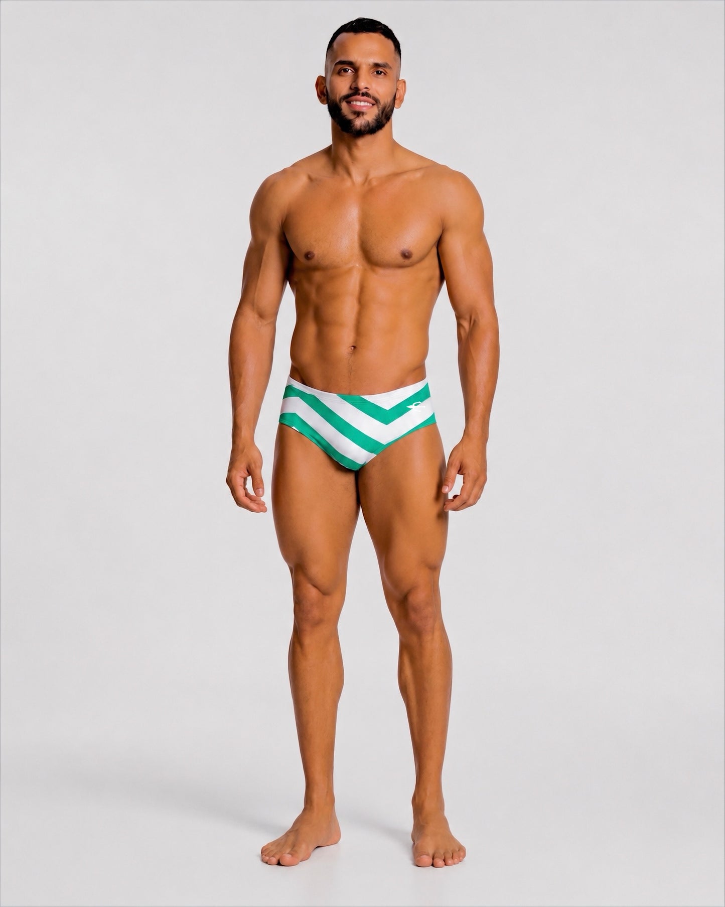Brief Zig Zag Verde Equal Swimwear Equal Swimwear