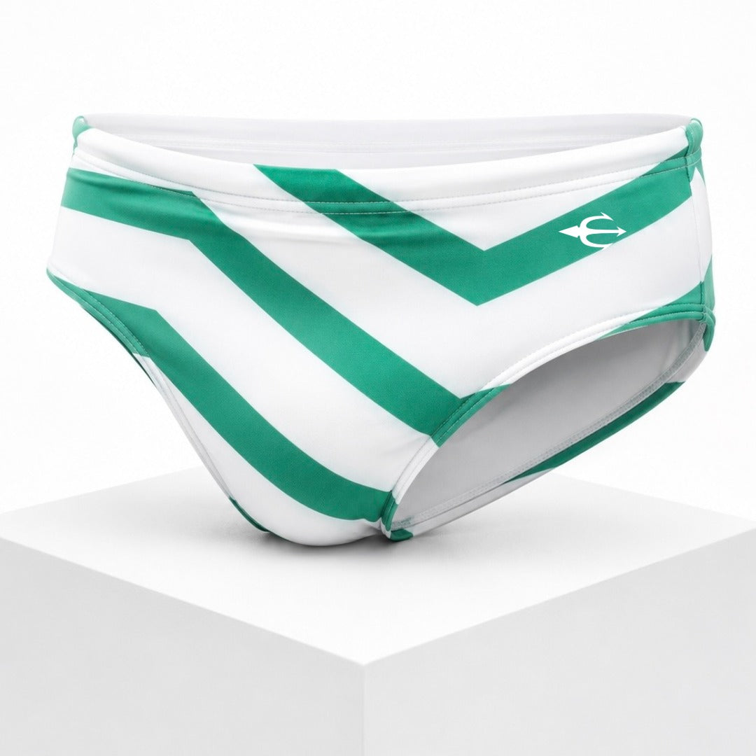 Brief Zig Zag Verde Equal Swimwear Equal Swimwear
