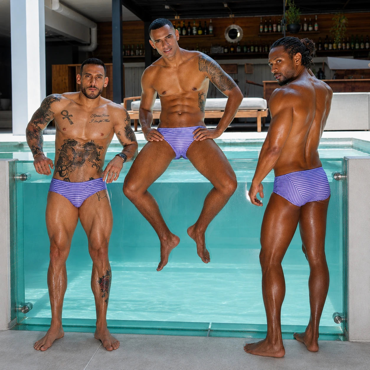 Equal Swimwear Brief Lines
