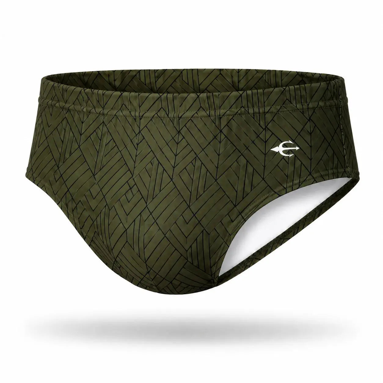 Brief Geométrico Bronce look completo junto a la alberca – Equal Swimwear, ropa de playa para hombre