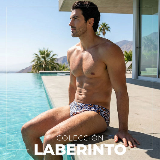 Equal Swimwear Brief Print Laberinto