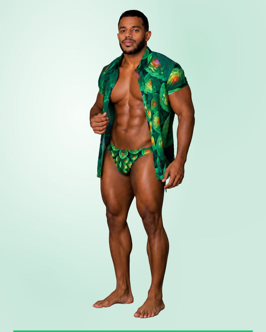 Camisa Essence Verde Psique Equal Swimwear Equal Swimwear