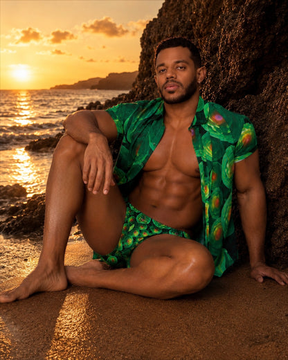 CAMISA + BIKINI  ESSENCE VERDE  PSIQUE EQUAL SWIMWEAR