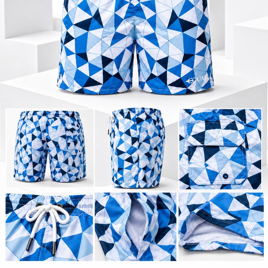 CONJUNTO PRISMA AZUL EQUAL SWIMWEAR