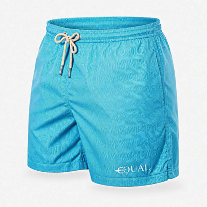 Short Fresh Multicolor vista trasera – Equal Swimwear, traje de baño de tela premium