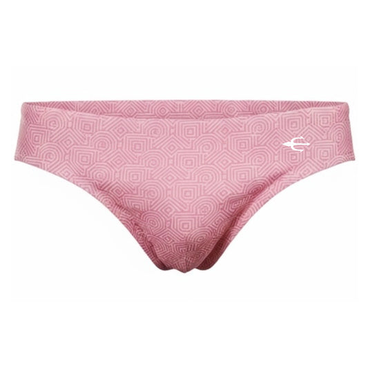 Equal Swimwear Brief Geométrico Salmón