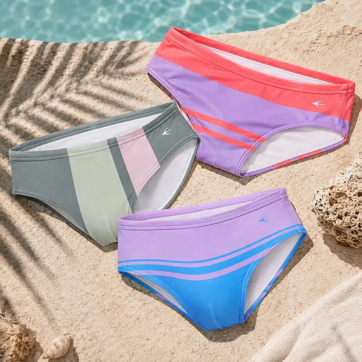 Brief Shore vista de producto – Equal Swimwear, bañador para hombre resistente al cloro