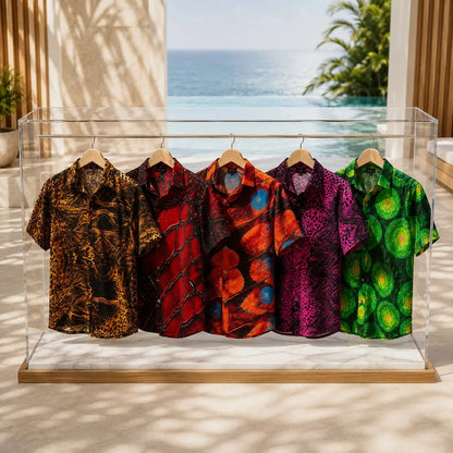 Camisa Essence vista frontal – Equal Swimwear, camisa de playa para hombre, manga corta