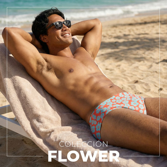 Equal Swimwear Brief Flowers
