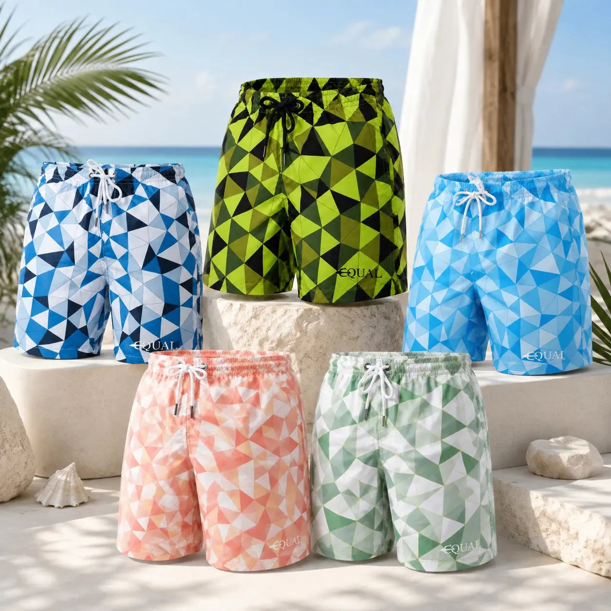 Short Prisma vista de producto – Equal Swimwear, bañador para hombre resistente al cloro