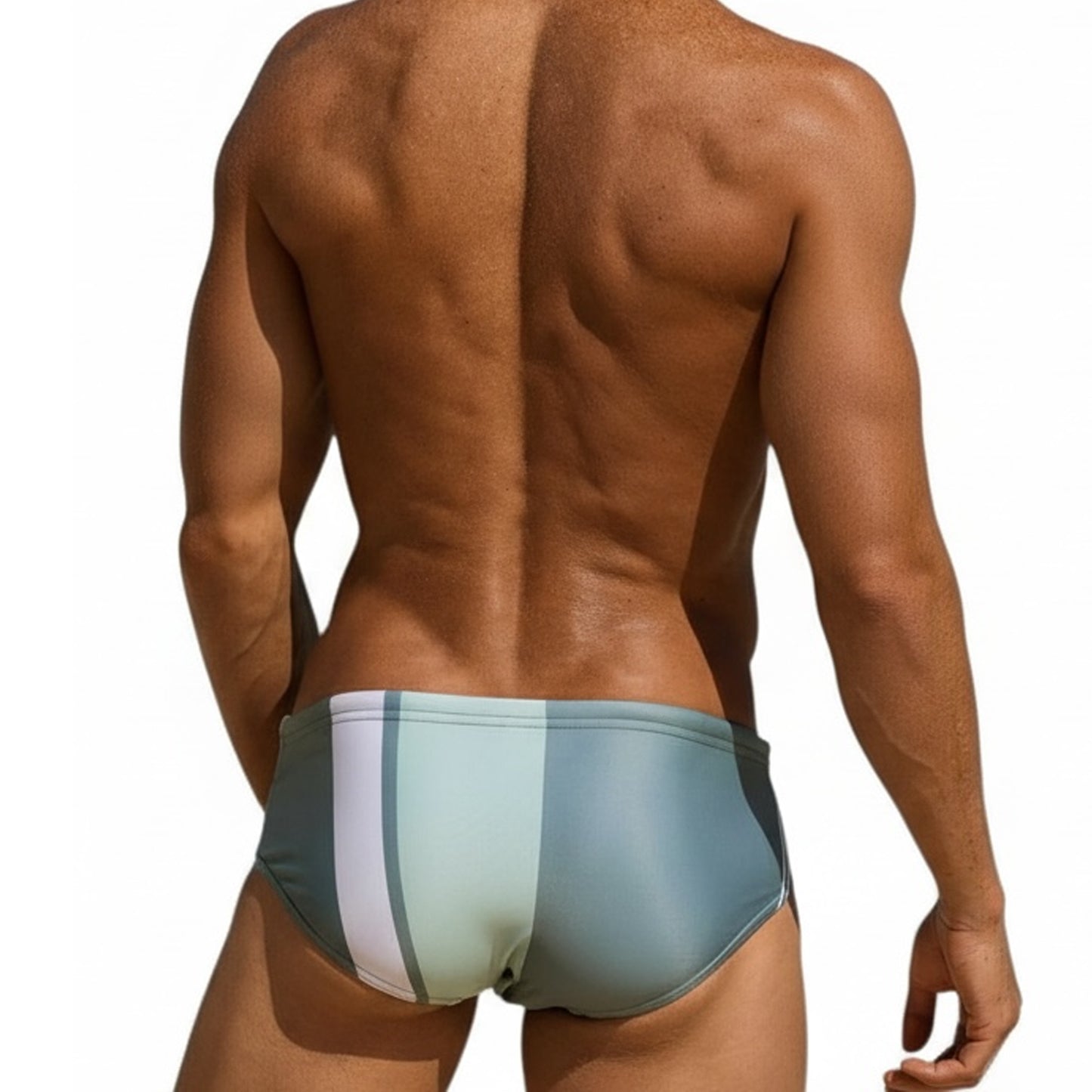 Equal Swimwear Brief Shore Gris/Verde