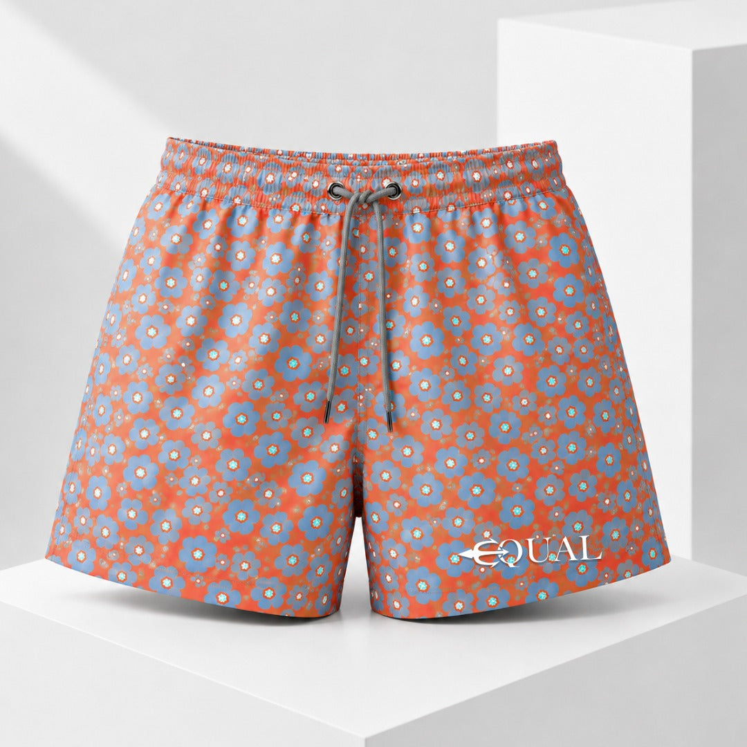 Short Flowers Equal Swimwear Equal Swimwear