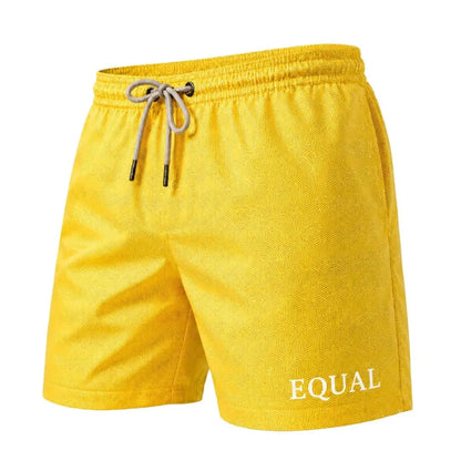 Short Fresh Multicolor modelo en la playa – Equal Swimwear, bañador para playa y alberca